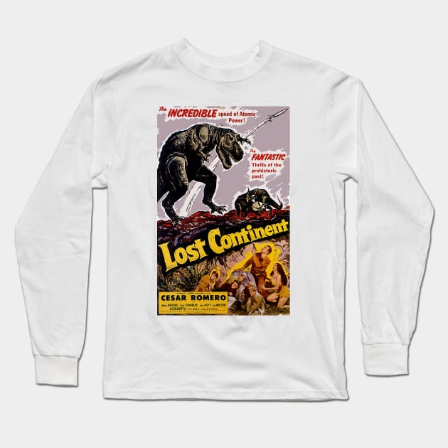Classic Science Fiction Movie Poster - Lost Continent Long Sleeve T-Shirt by Starbase79
